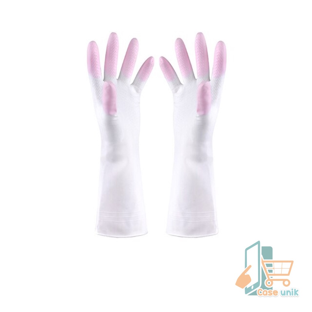 RT15 Sarung Tangan cuci piring karet Latex PTKS Silikon rubber hand glove anti air steril serbaguna CS3522