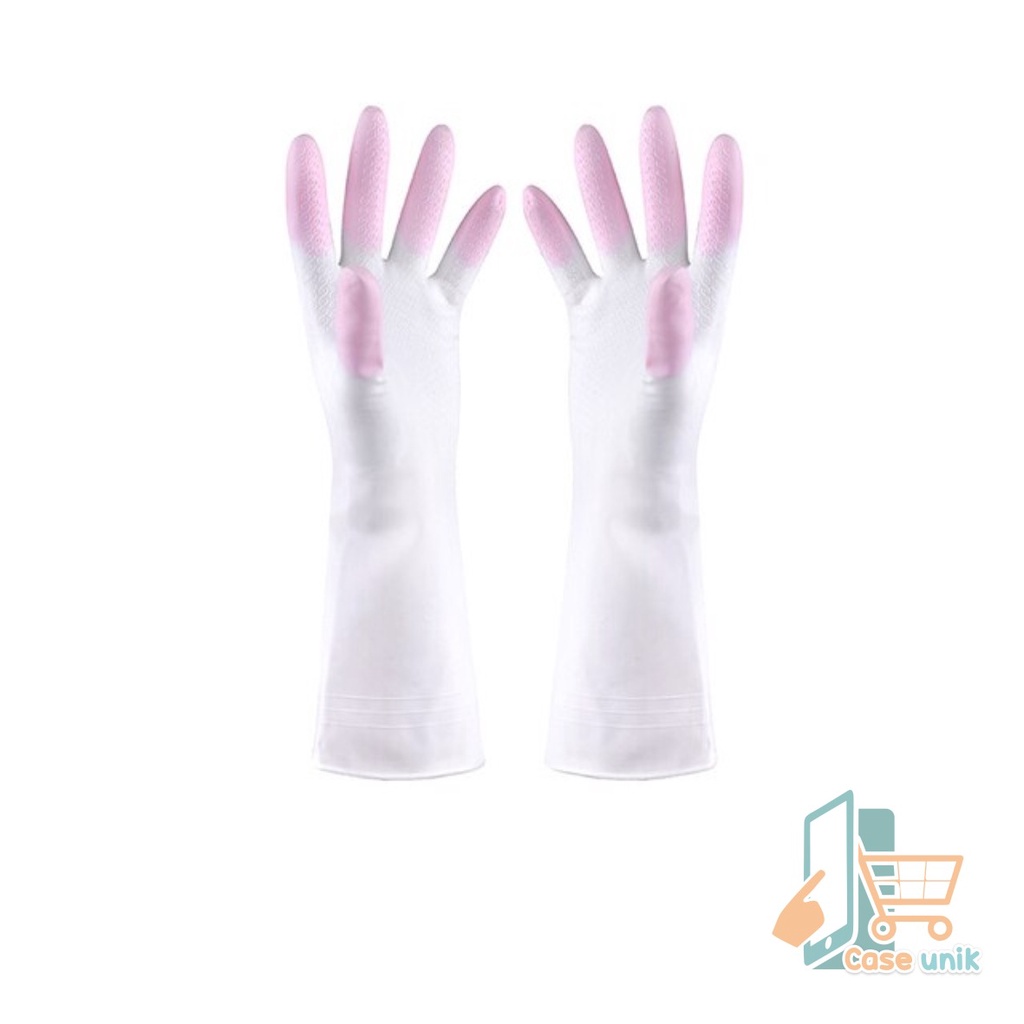 RT15 Sarung Tangan cuci piring karet Latex PTKS Silikon rubber hand glove anti air steril serbaguna CS3522