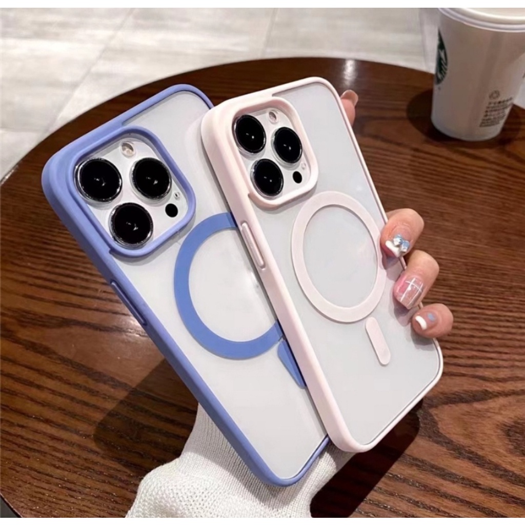 HYBRID Magsafe Magnetik Case Untuk Fir  Iphone 11 12 13 PRO MAX 12 13 MINI X XR XS MAX Case Cover Casing