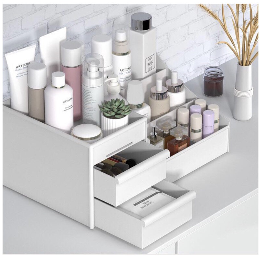 【GOGOMART】Rak Organizer Make Up Kosmetik / Kotak Lemari Make Up/Kosmetik Rack House Container Size M