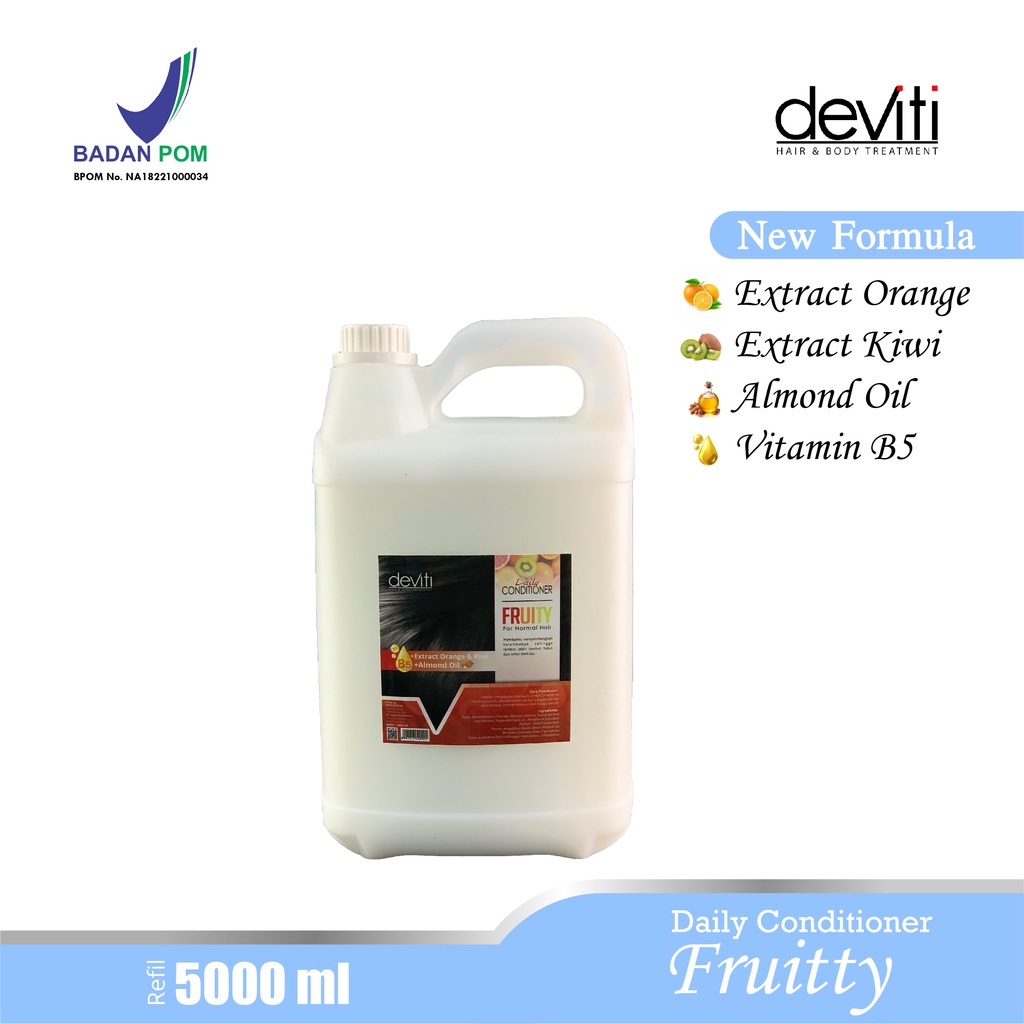 Deviti Hair Conditioner Fruitty Melembutkan Rambut - Jerigen 5L