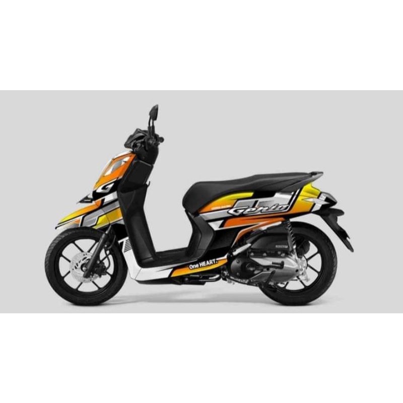 DECAL FULL BODY MOTOR MOTOR GENIO - STICKER DECAL GENIO FULL BODY