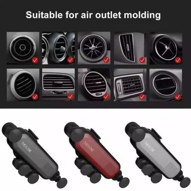 Car Holder Mobil Universal THIS IS ONE Holder Mobil AC Model Jepit