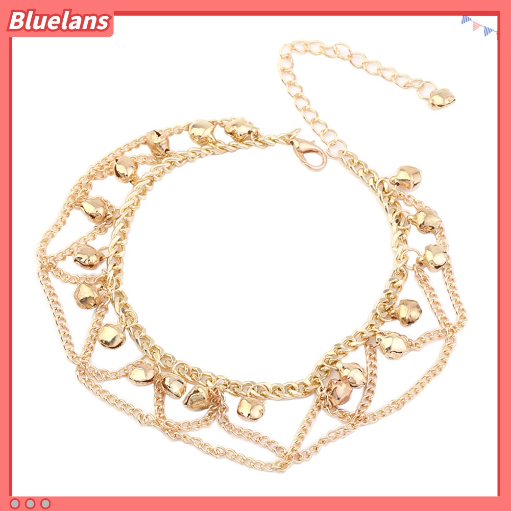 Bluelans Bohemian Tassel Bell Anklet Summer Beach Women Sandal Ankle Bracelet Foot Chain