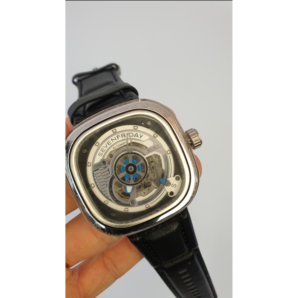 Jam Tangan Seven Friday 7F S1 /01 No Box VIP Clone Mirror