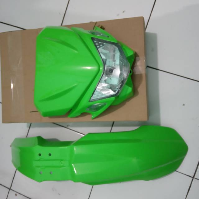 Spakbor depan klx slebor depan klx 150 reflektor klx lampu depan klx 150 headlamp klx 150 batok klx