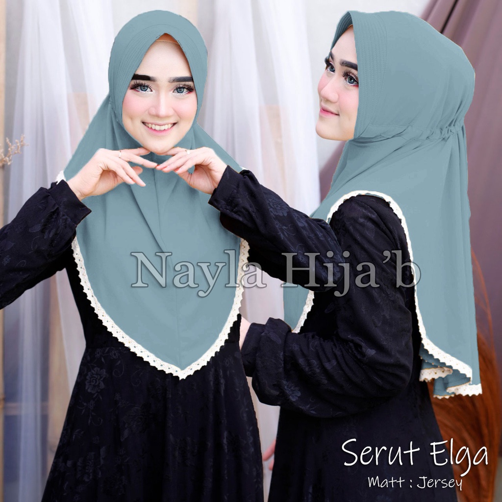 JILBAB INSTAN JERSEY TERBARU HIJAB BERGO SERUT ELGA KERUDUNG INSTAN BERGO TERMURAH NAYLA HIJAB