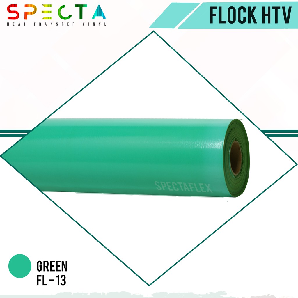 POLYFLEX FLOCK KOREA SPECTAFLEX FL-13 FLOCK HTV GREEN