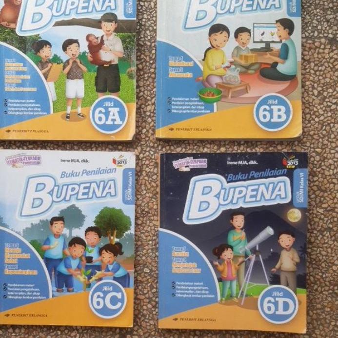 Terbaru buku Bupena Sd Kelas 6. 6a.6b.6c.6d Revisi Kurikulum 13.Bekas Original grosir