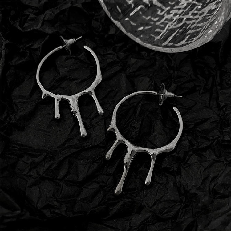 Anting Tusuk Gantung Bahan Metal Untuk Wanita