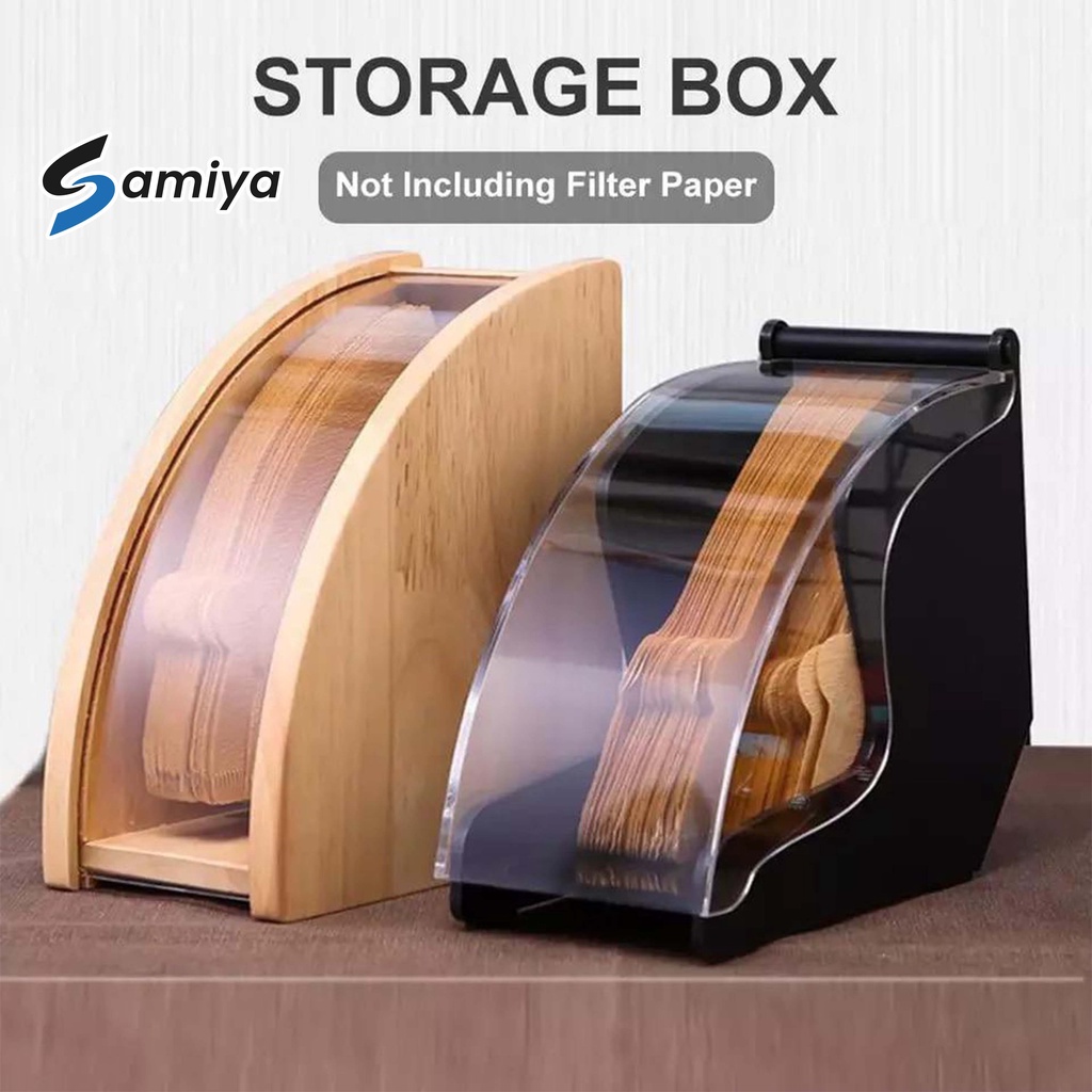 tempat kertas saringan kopi v60 / wooden storage box coffee filter holder / penyimpan kertas kopi