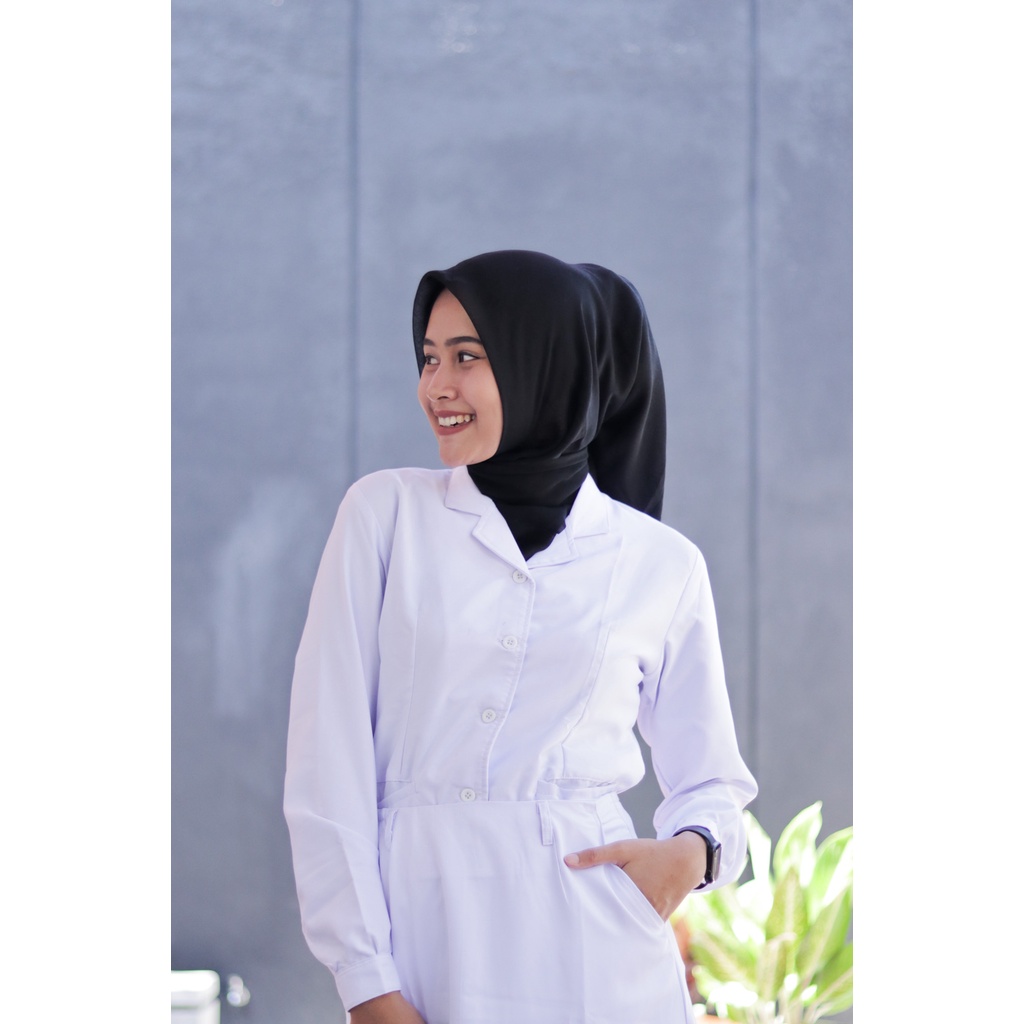 Seragam putih dokter/perawat/tenaga medis/atasan/rok/celana/gamis