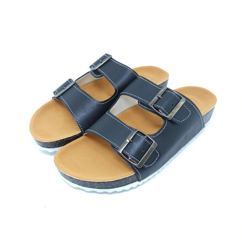 Sandal Selop Wanita Sendal Birken Motif Gesper Sandals Slide Andis AF14