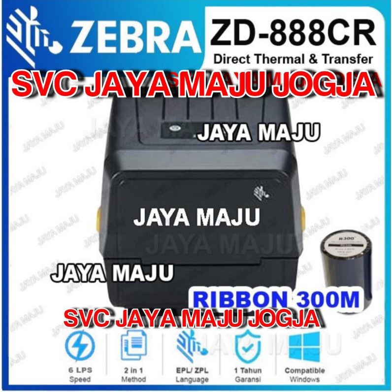 ZEBRA  ZD 888CR  203 DPI - SPEED  152 MM/S - USB 2.0  ||  BARCODE PRINTER SEMI INDUSTRIAL  THERMAL T