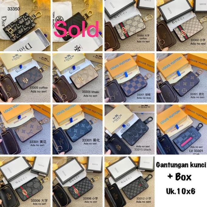Gantungan Kunci / Dompet Stnk Import Coach, Lv,Gucci