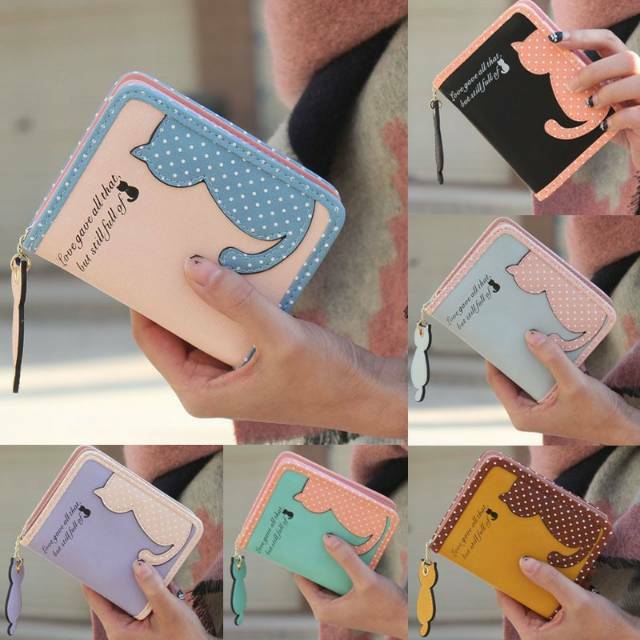 DOMPET MINI - DOMPET KECIL SHADOW CAT - Dompet lipat wanita