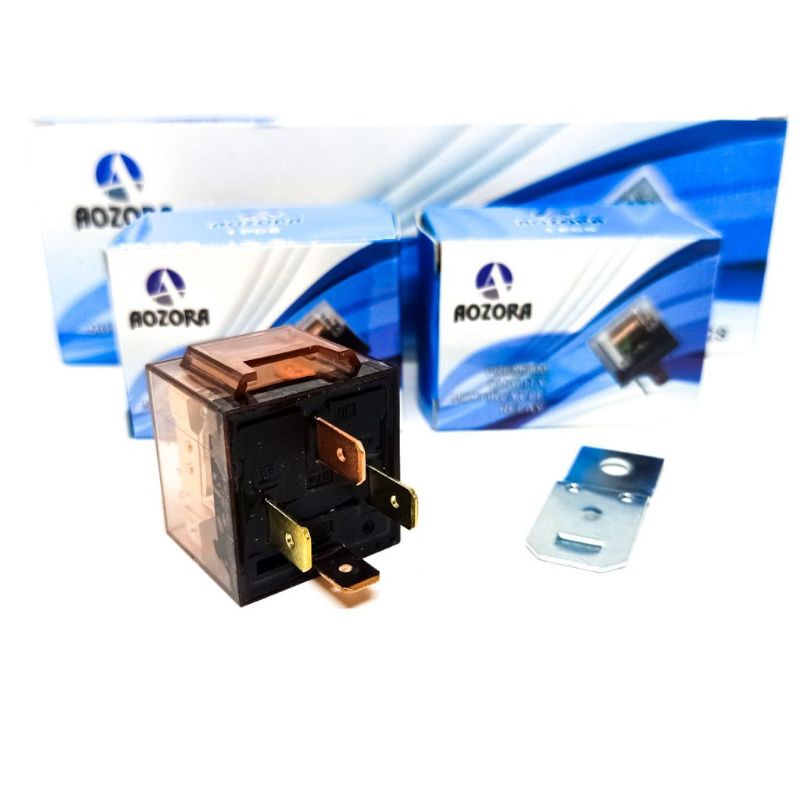 Relay Transparan 4 Kaki 12 Volt 40 80 Ampare Untuk Klakson Lampu Alarm RELAY