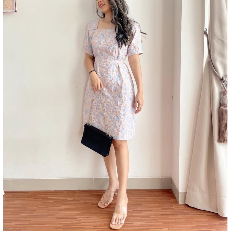 (ABLECOUTURE) 8-807 DRESS | DRESS BUNGA | FLOWER DRESS | A LINE DRESS | DRESS PESTA | PARTY DRESS | 