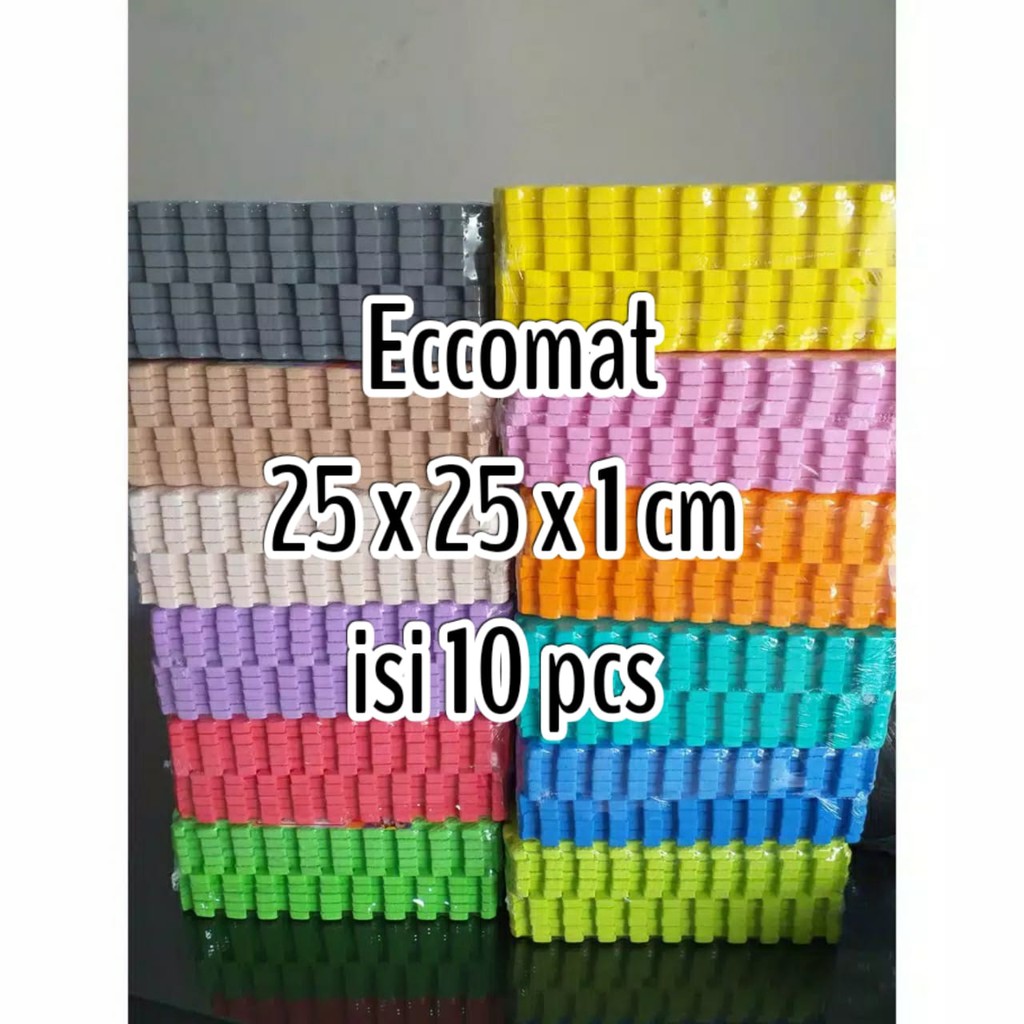 Matras Puzzle - Eccomat Polos Alas Lantai Bayi - Tikar Karpet Puzzle 25x25x1 cm