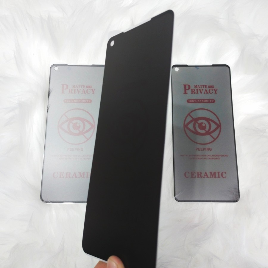 REALME 9i C21Y C25Y ANTI GORES CERAMIC SPY PRIVACY HITAM GELAP LENTUR MIKA PLASTIK SCREEN GUARD PELINDUNG LAYAR FULL COVER REALME C21Y REALME C25Y