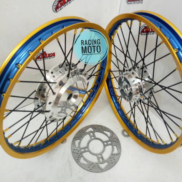 PAKET VELG VARIO-BEAT-SCOOPY-SPACY VELG TDR RING 17X140 FREE CAKRAM BONUS RAKIT VELG LENGKAP