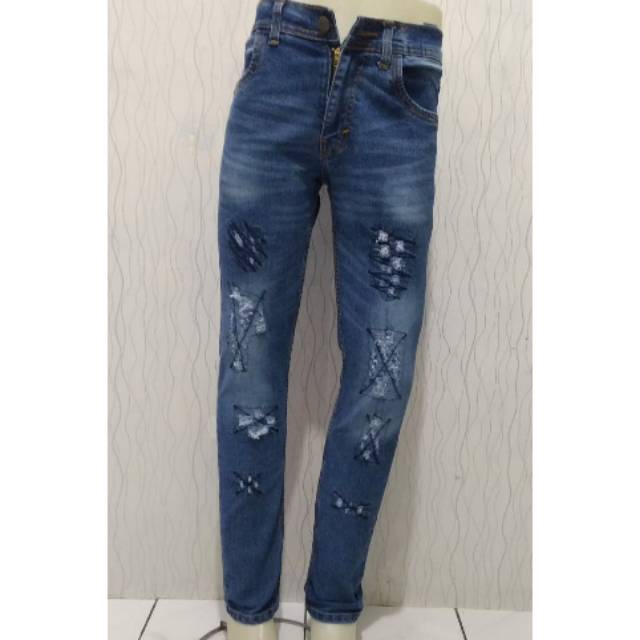 CELANA JEANS SOBEK PRIA/ CELANA PENSIL /CELANA SKINY PRIA/C O D