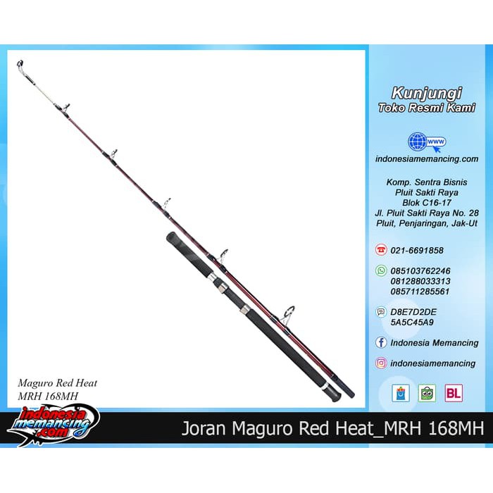 Joran Laut MAGURO RED HEAT Panjang 168MH