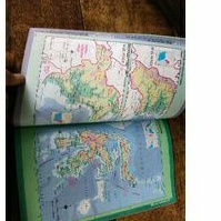 Atlas Dunia indonesia berwarna lengkap 34 propinsi adat istiadat bendera