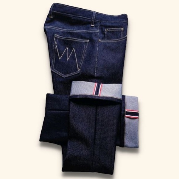 Big size celana selvedge denim jeans custom sehari langsung jadi bisa request