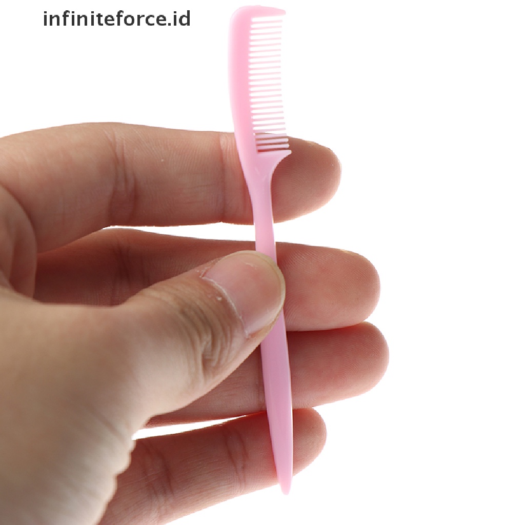 (Infiniteforce.Id) 5pcs / Set Sisir Alis / Bulu Mata Extension Bahan Plastik Untuk Makeup / Kosmetik Wanita