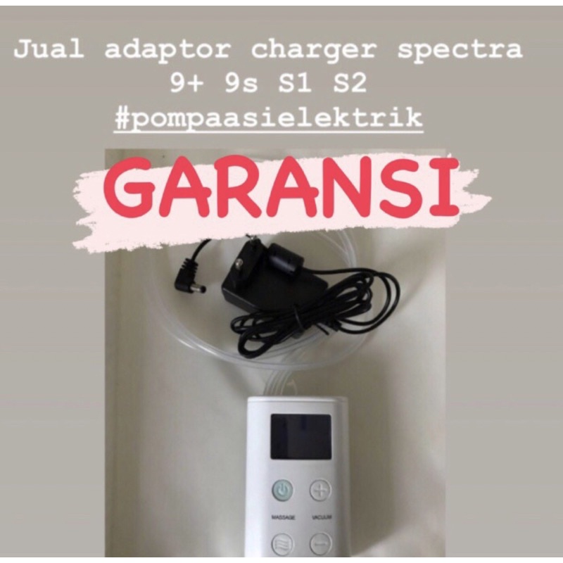 garansi adaptor charger spectra dual s  9   9 plus  s1  9s  s2   spectra q plus  q   m1 new  pompa a