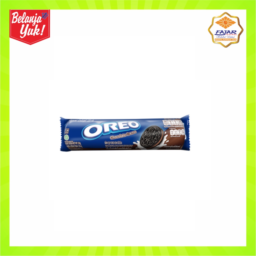 

Oreo Biskuit Chocolate Creme 133gr | Oreo Rasa Krim Coklat