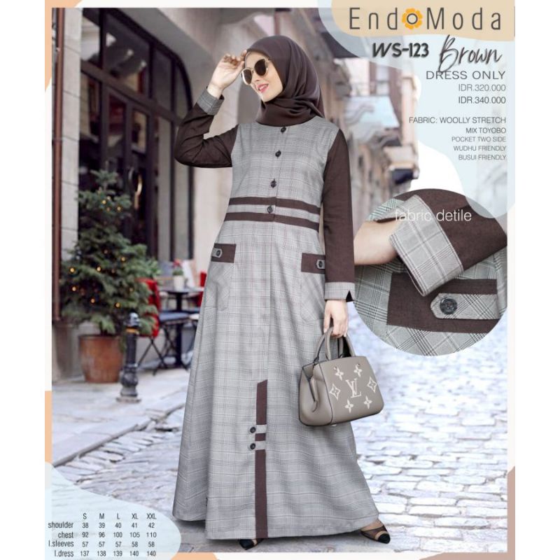 WS 123 Brown Gamis Endomoda
