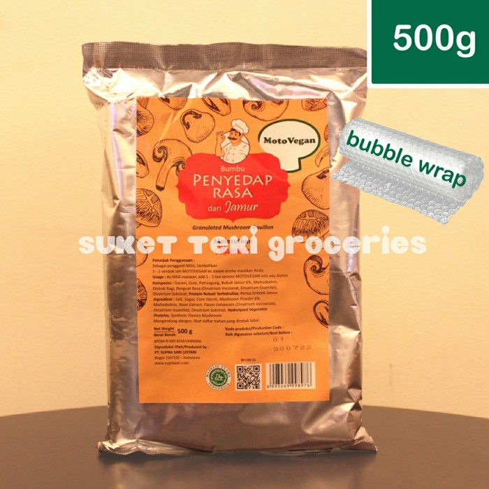 

NEW Kaldu Jamur Motovegan Penyedap Alami 500gr HALAL Mantap
