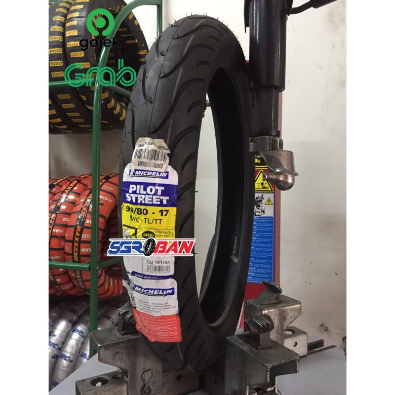 BAN MICHELIN PILOT STREET 90/80-17 TUBELESS BAN FU SONIC MX