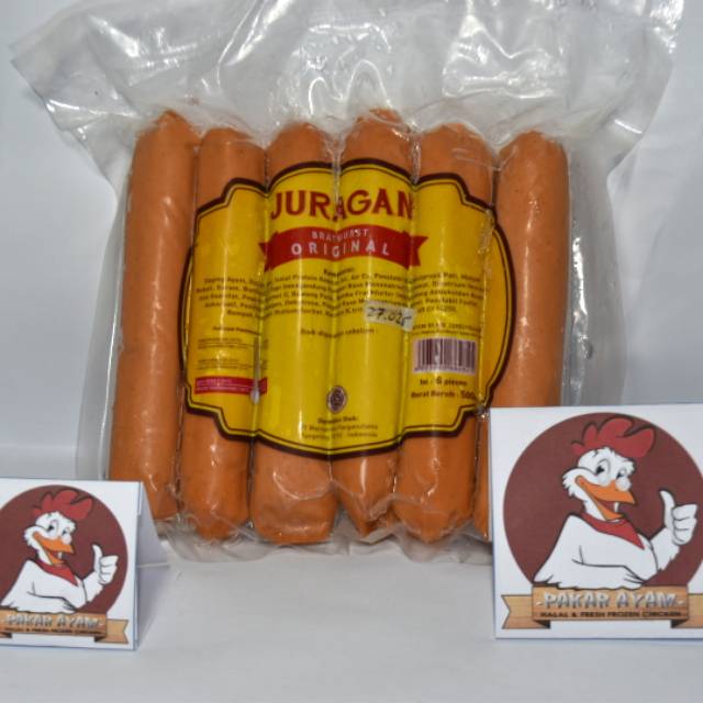 JURAGAN Sosis Sapi Bratwurst isi 6 10 13 21 Sosis mini dan sosis jumbo PAKAR AYAM FROZEN FOOD