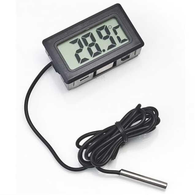 TERMOMETER AQUARIUM WATERPROOF DIGITAL + KABEL SENSOR / ALAT PENGUKUR SUHU AKUARIUM DIGITAL / TERMOM