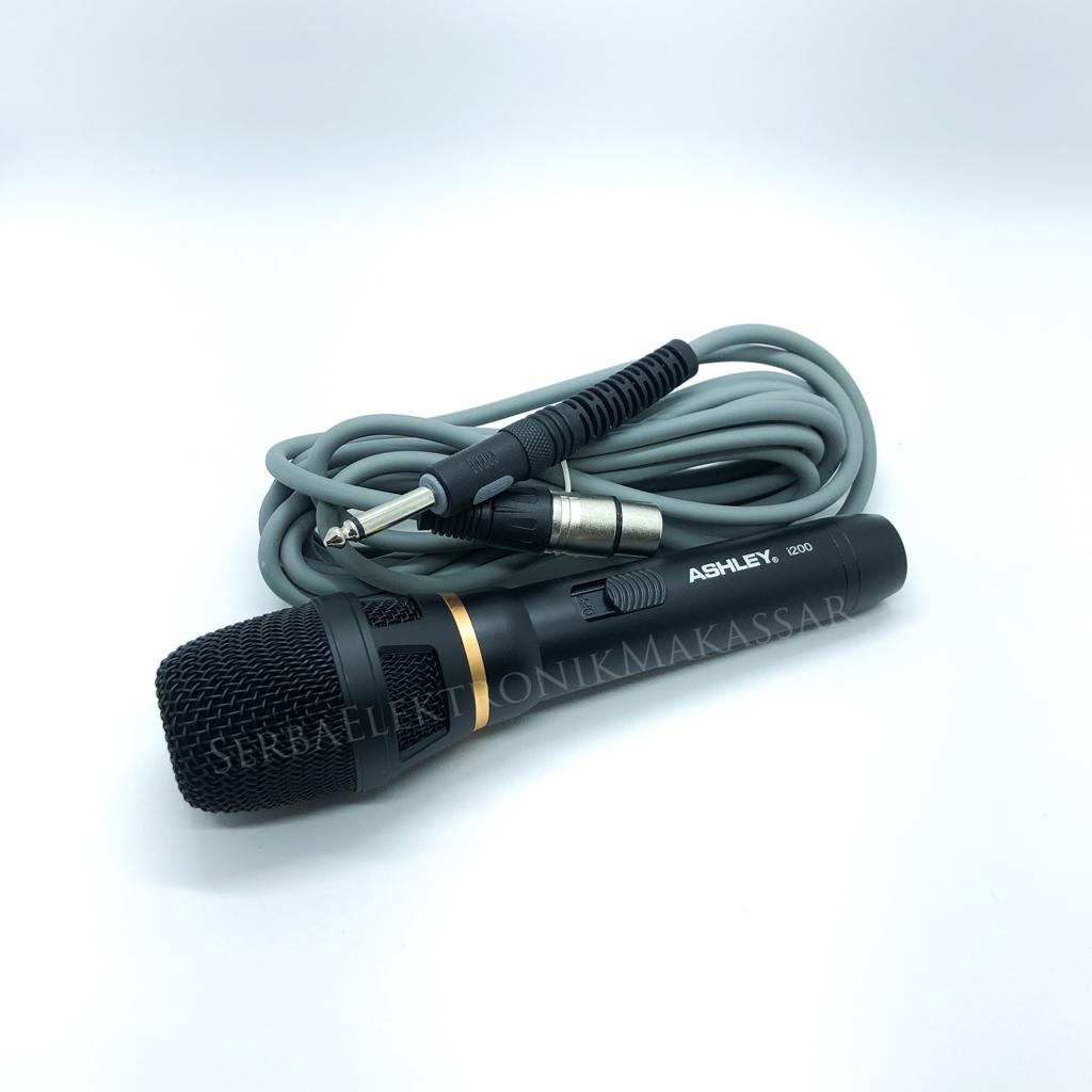 Mic Kabel Ashley i200 Professional Dynamic Microphone Ashley i200