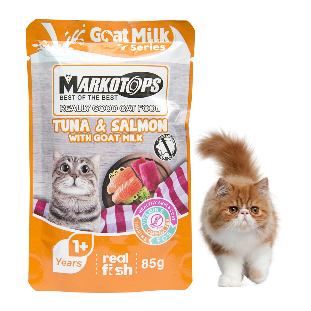 Markotops Pouch 85gr All Varian Semua Rasa Makanan Kucing Adult &amp; Kitten