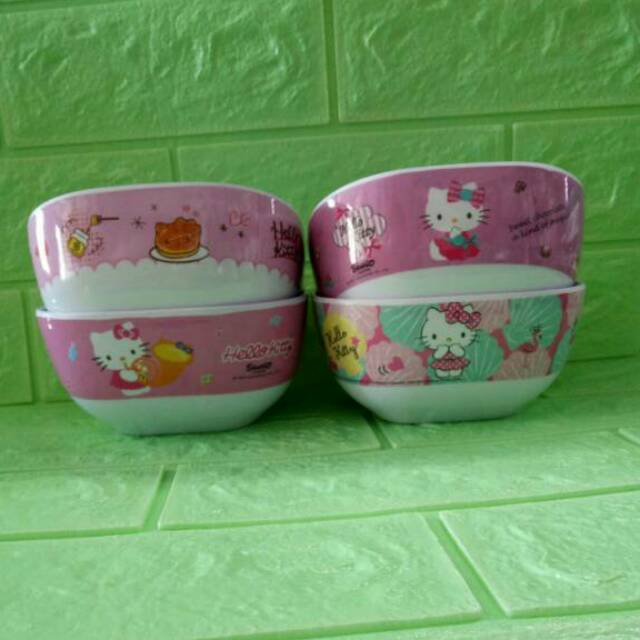 Mangkok melamin Hello Kitty Vanda / mangkok karakter