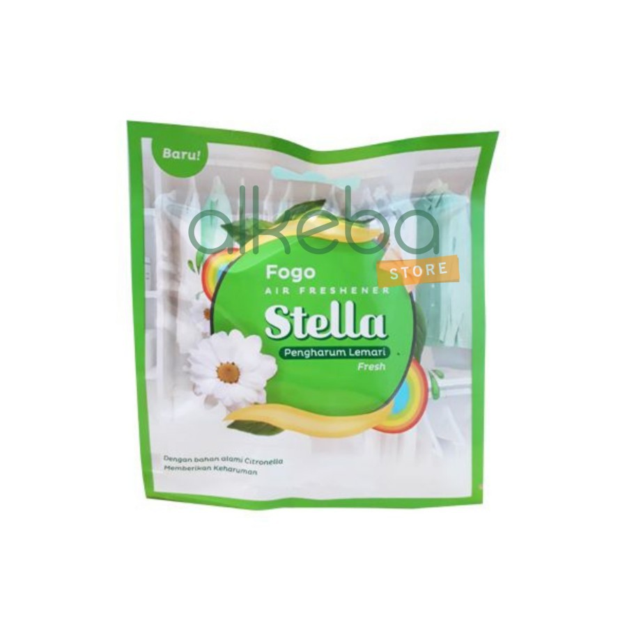 Stella Gantung Fogo Air Freshner Fresh Pengharum Baju Lemari 30 Gram