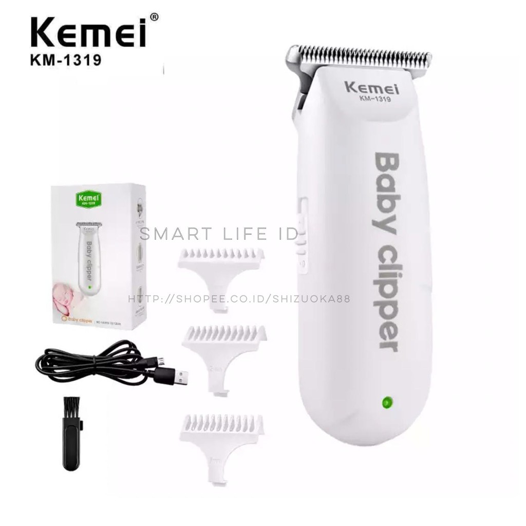 Kemei KM 1319 Alat Cukur Rambut Cukuran Bayi Anak Elektrik Baby Hair Clipper Trimmer Razor KM-1319