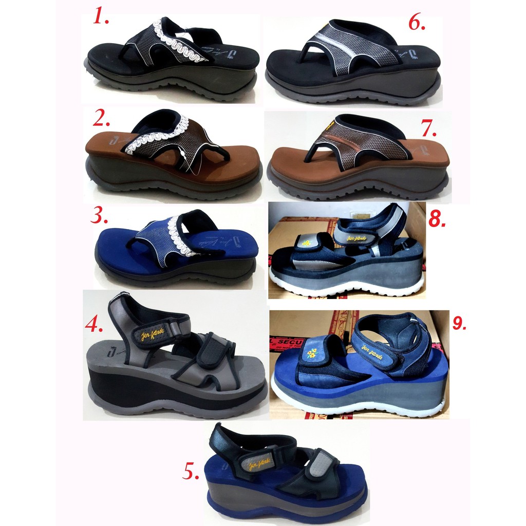  SENDAL  WEDGES WANITA 6cm SANDAL WEDGES WANITA spons 