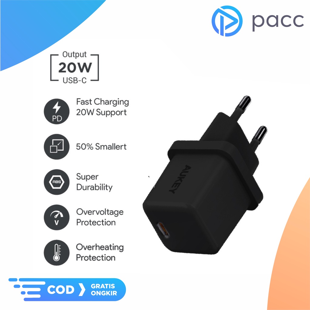 Charger 20watt charger iPhone 20watt Adapter Aukey PA-F5 Traver Charger Swift Lite PD USB c