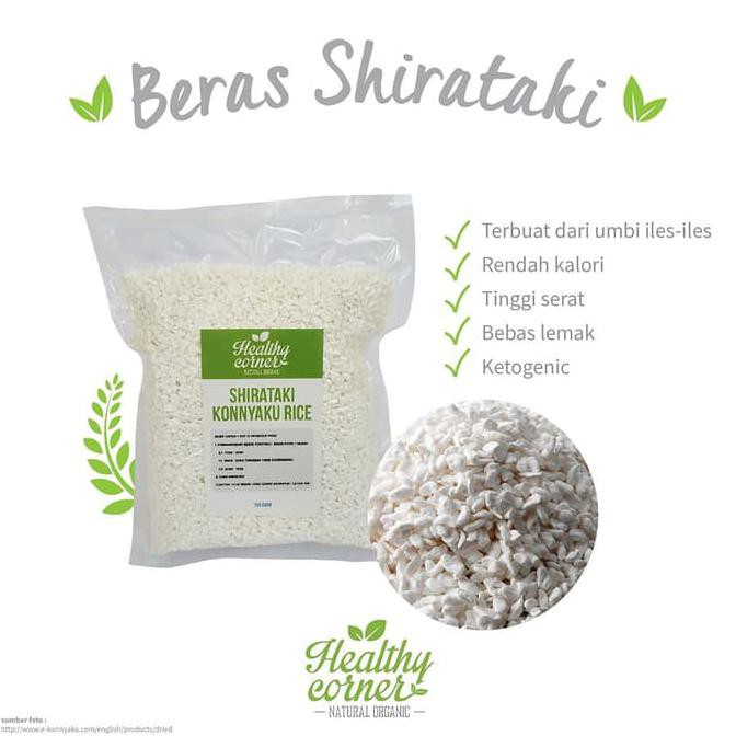 

Konnyaku Rice Beras Konyaku Shirataki Keto Diet Keto Low Carbo 250 g KOMPLIT