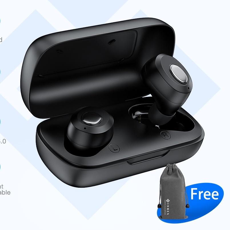 INBEX Wireless Earphone TWS IPX5 Waterproof Bluetooth 5.0 Stereo Earphone Mini Earbuds Noise Cancell