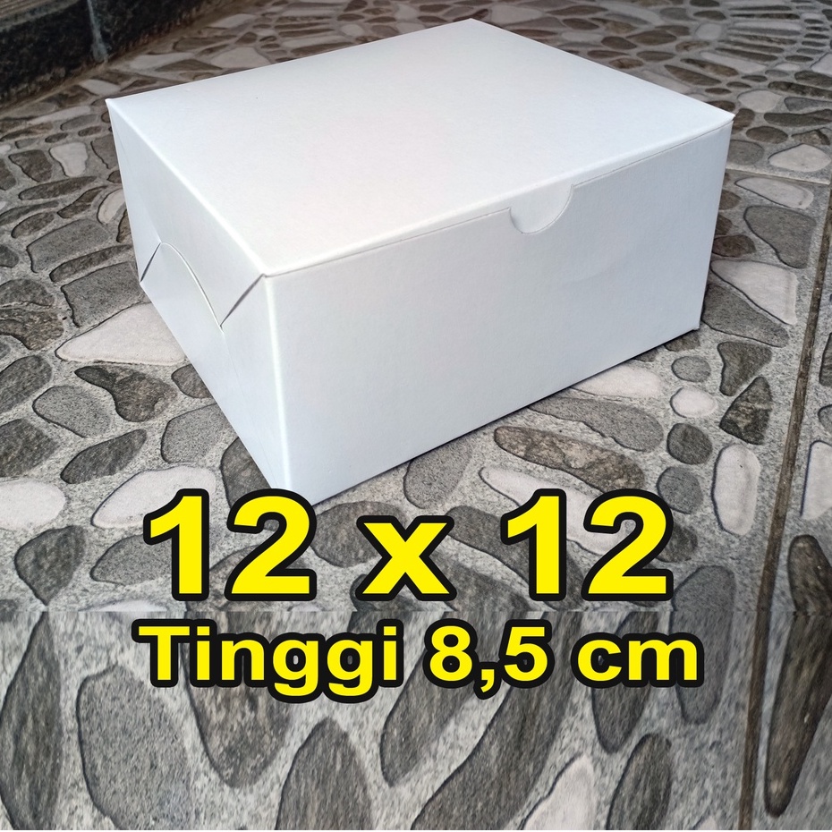 Dus Kue 12x12/ 12x12/ Dus snack/ kotak 12x12/ Box 12x12/ Dus 12x12/ Dus Die Cut