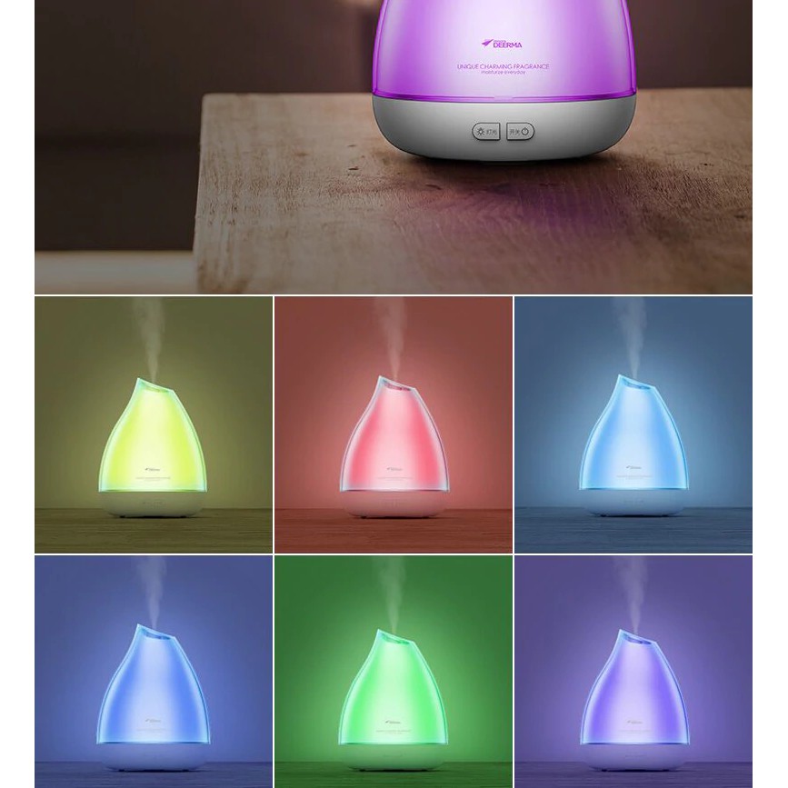 278 DEERMA XS11 Humidifier Aroma Diffuser Essential Oil 7 Color LED