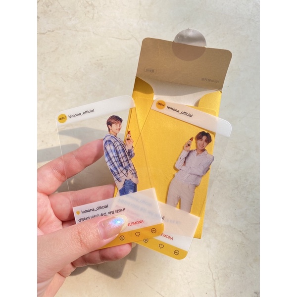 BTS x LEMONA Photocard Namjoon (RM) & Hoseok (Jhope)