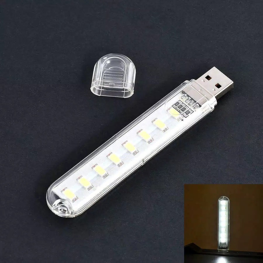 Lampu USB 8 LED / Lampu Kamar / Lampu Camping /Lampu Mini USB